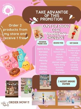 Come and get to know my kawaii handmade work and take advantage of the promotion
